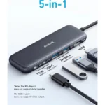 Anker A8355H11 332 USB-C Hub (5-in-1) – Ultimate Reliable Multi-Port Connectivity (Black) - Image 2