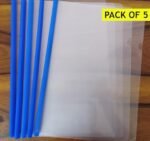 Deluxe/Deli, Clear File, Rail Folder, with Stick (Pack of 5) - Image 2
