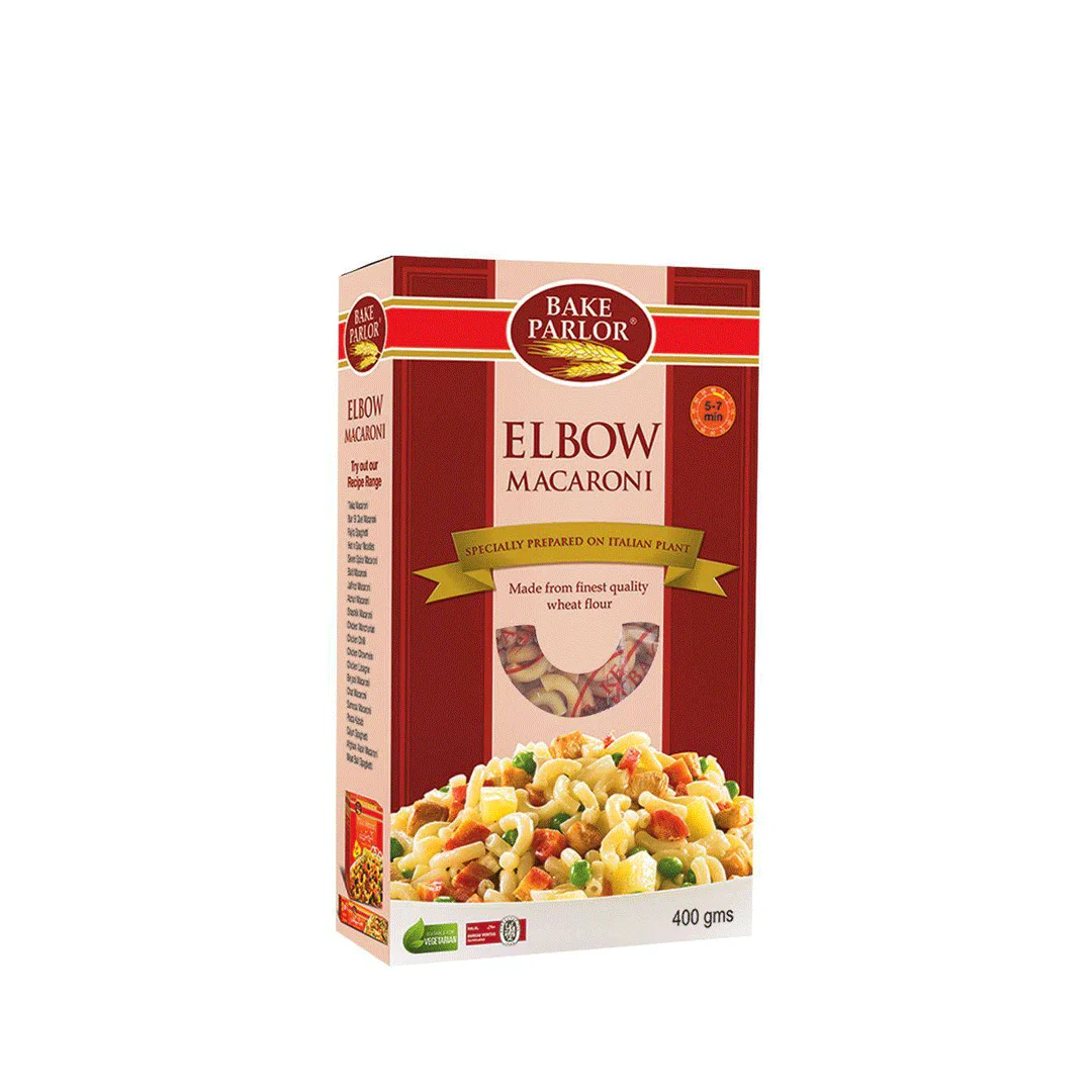 1-48.webp BAKE PARLOR WHOLE WHEAT PASTA MACARONI 400G - Image 1