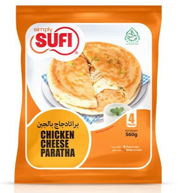 38x2ue-sufi20chicken20cheese20paratha20560gm.jpg SUFI CHICKEN CHEESE PARATHA 560GM - Image 1