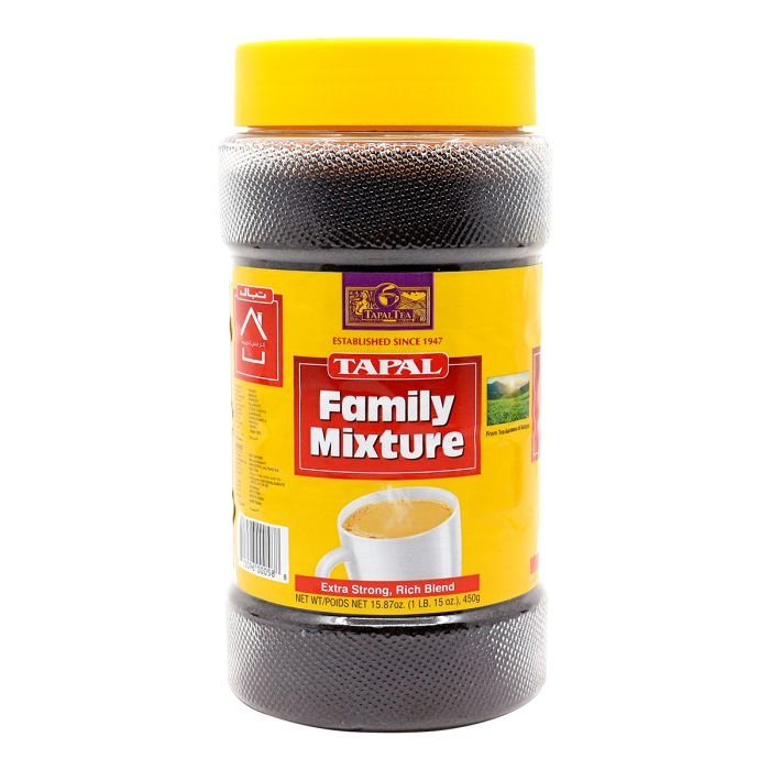 815096000588-1.jpg TAPAL FAMILY MIXTURE BLACK TEA JAR 450 GM - Image 1