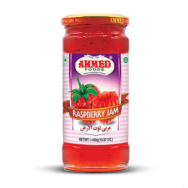 Ahmed-Raspberry-Jam-450g.jpg AHMED RASPBERRY JAM 450G - Image 1