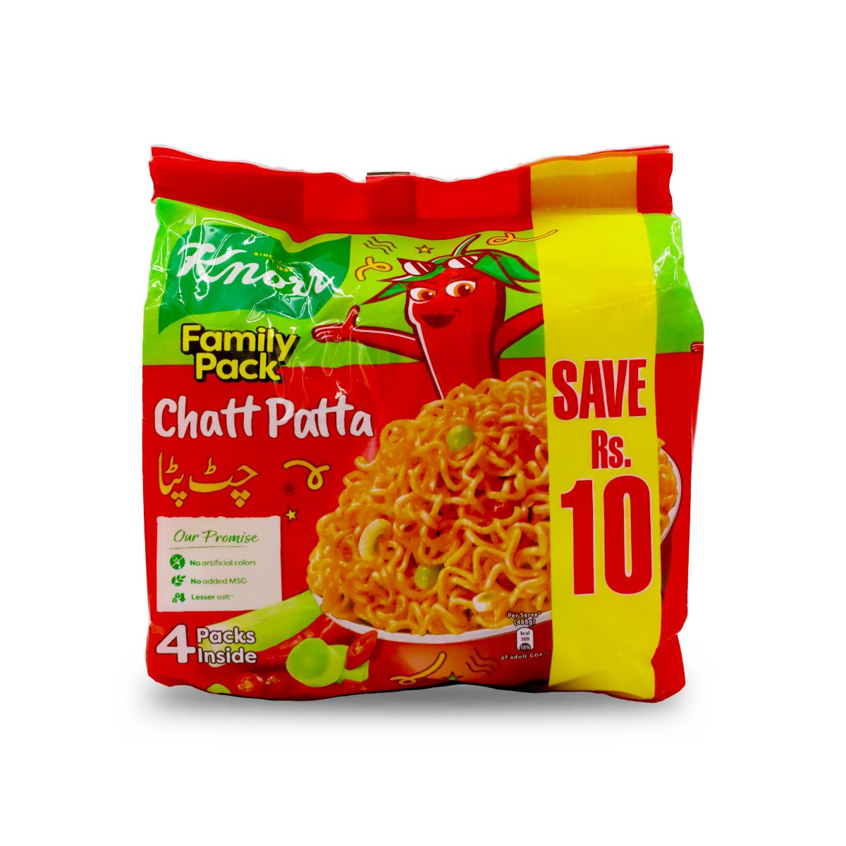 KnorrChattPattaNoodlesFamilyPack_4-Pcs_front.jpg KNORR CHATT PATTA NOODLES 4 IN 1 PACK - Image 1